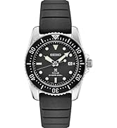 SEIKO SNE573 Watch for Men - Prospex Collection - Solar Powered, Stainless Steel Case with Black ...