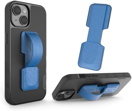 Smartish Phone Grip Loop - Prop Tart - Pop Out Finger Strap and Holder with Kickstand [Compatible with All iPhone & Android Phones] Stick On Phone Ring for all Phone Models - Blues on The Green