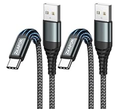 ZKAPOR Extra Long USB C Cable [2Pack 3M], USB C Charger Cable Nylon Type C Charger Cable Fast Charging Compatible for Samsu…