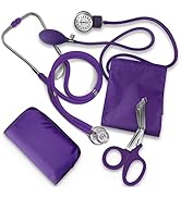 ASA TECHMED Nurse EMT Starter Pack Stethoscope, Blood Pressure Monitor and Trauma 7.5" EMT Shear ...