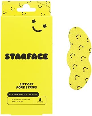 Starface Lift Off Pore Strips , Blackhead Remover , Deep Cleansing Nose Strip , Patches for Pores (8 count)