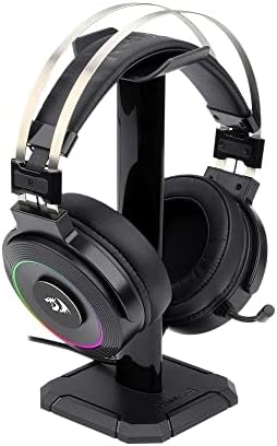 Headset Gamer Redragon Lamia 2 Preto RGB USB Som Surround 7.1 Virtual com Suporte de Headset H320RGB-1, UNICO