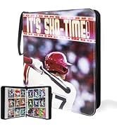 Baseball Trading Card Binder, 9 Pocket Baseball Card Binder, Sports Card Binder Collectible Tradi...