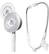 Greater Goods Premium Dual-Head Clinical Grade Stethoscope for Doctors, Nurses, Students, White