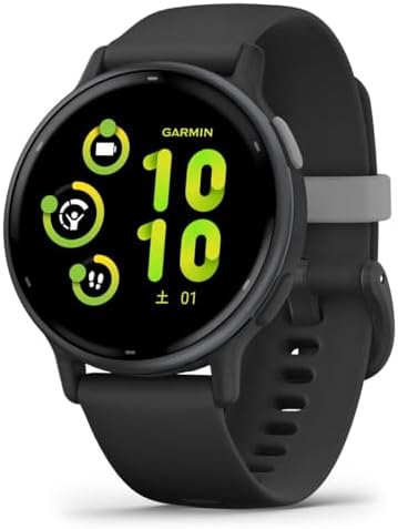 GARMIN(ガーミン) vivoactive 5 Black/Slate フィットネスGPSウォッチ 睡眠管理/フィットネス年齢/お昼寝検出/Suica対応/心拍センサー/ストレスレベル測定/iOS・アンドロイド対応 / 11日間のバッテリー持続時間 / スマートウォッチ【日本正規品】