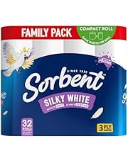 Sorbent 3PLY Silky White Toilet Tissue - 32 Pack