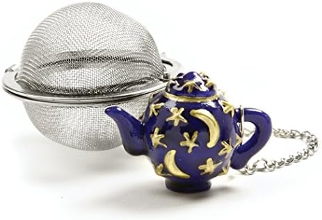 Norpro Stainless Steel 2-Inch Mesh Tea Infuser Ball with Teapot Weight, One Size, Silver