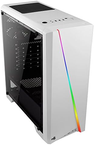 Gabinete Gamer Mid Tower RGB Cylon Branco AEROCOOL