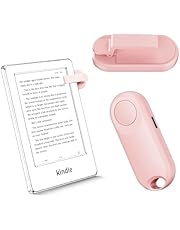 RF Page Turner for Kindle Remote Control Page Turner Clicker for Kindle Paperwhite for iPhone, iPad, iOS Android Tablets Reading Novels Comics, Camera Remote (Pink)