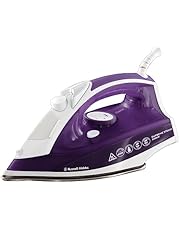 Russell Hobbs Supreme Steam Iron, Powerful vertical steam function, Non-stick stainless steel soleplate, Easy fill 300ml Water Tank, 110g Steam Shot, 40g Continuous steam, 2m Cord, 2400W, 23060