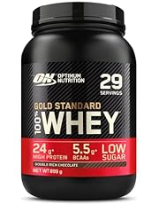 Optimum Nutrition Gold Standard 100% Molkenproteinpulver für Muskelaufbau und -regeneration mit natürlich vorkommendem Glutamin und BCAA-Aminosäuren, Double Rich Chocolate, 29 Portionen, 899 g