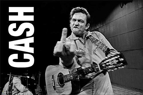 Johnny Cash Classic Rock Country Music Poster - Officially Licensed - 36" x 24"