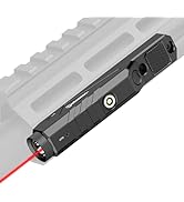 DEFENTAC 1600 Lumens Red Laser Light Combo Compatible with M-Lok Rail, Low Profile Tactical Rifle...