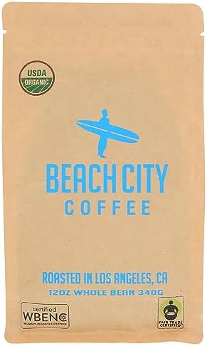 Beach City Coffee Organic Whole Bean Coffee House Blend, 12 OZ