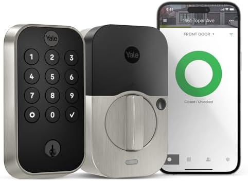 Yale Security Assure Lock 2 with Wi-Fi, Keypad Smart Lock with Back-Up Key in Satin Nickel - YRD410-WF1-619