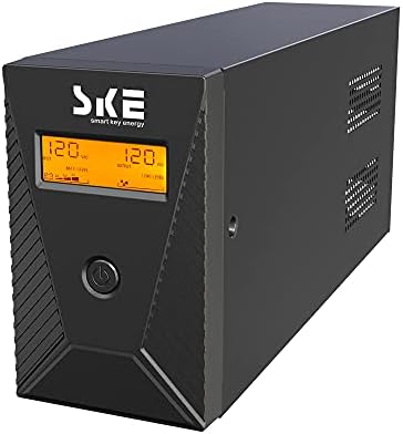 600VA/360W Ups Battery Backup and Surge Protector,Computer Uninterruptible Power Supply Units,SKE Ups Power Supply