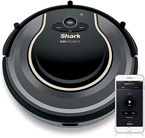 Shark ION Robot Vacuum with Wi-Fi and Voice Control, 0.45 Quarts, in Smoke and Ash, Tri-Brush System (RV750CA)