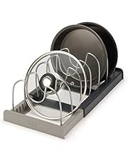 Joseph Joseph Drawer Organizer, Expandable Cookware Storage Rack, Gray, One Size