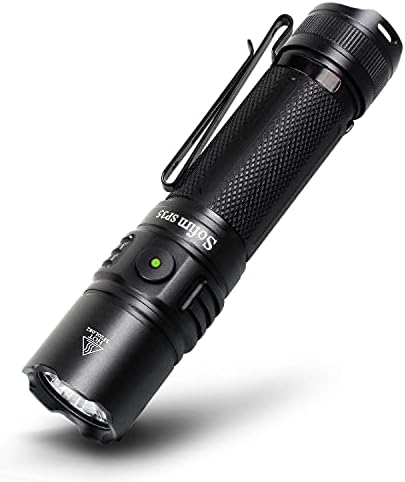 sofirn SP35 2000 Lumen EDC Flashlight, Super Bright USB-C Rechargeable Flashlight with Pocket Clip, IPX8 Water Resistant LED Torch, for Outdoor Camping Hiking Hunting Fishing Emergency