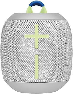 Ultimate Ears WONDERBOOM 3, Small Portable Wireless Bluetooth Speaker, Big Bass 360-Degree Sound for Outdoors, Waterproof, Dustproof IP67, Floatable, 131 ft Range - Joyous Brights Grey