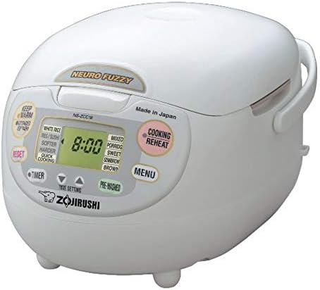 Zojirushi Neuro Fuzzy 10-Cup Rice Cooker and Warmer (Premium White)