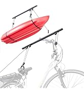 Bike Hoist- Heavy Duty for Space Saving - Road, Commuter & Mountain Bikes, Holds Kayaks & Ladders...