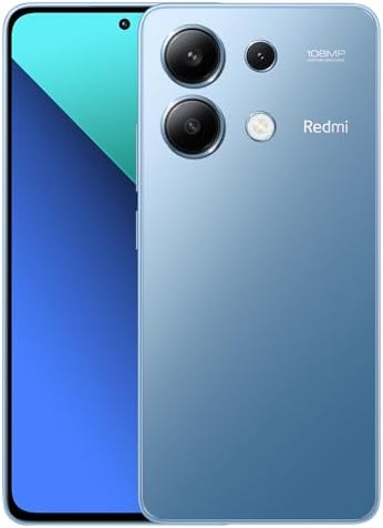 Xiaomi Redmi Note 13 4G LTE (256GB + 8GB) 6.67" 108MP Triple (Tmobile Mint Tello Global) Global Bands Unlocked + (Fast Car Dual Charger Bundle) (Ice Blue Global ROM)