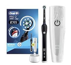 Oral-B Pro 2000 Black Electric Toothbrush + Travel Case