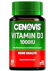 Cenovis Vitamin D3 1000Iu - Helps Calcium Absorption - Supports Bone Strength - Supports Muscle Strength, 200 Tablets