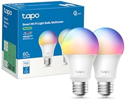 TP-Link Tapo Smart Wi-Fi Light Bulb, Multicolour, E27, 60W Equivalent, Preset, Schedule & Timer, Sunrise and S