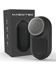 Magictec Rechargeable Fabric Shaver, Lint Remover Sweater Defuzzer Lints Fuzzs Pills Pilling Trimmer for Clothes and Furniture -Battery Operated Black