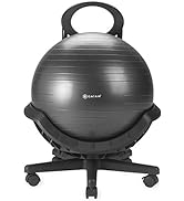 Gaiam Ultimate Balance Ball Chair (Standard or Swivel Base Option) - Premium Exercise Stability Y...
