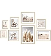 ArtbyHannah 8 Pack Gallery Wall Frame Set Neutral Wall Art Decor,Picture Frames Collage Wall Deco...