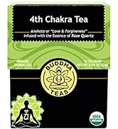 Buddha Teas Organic 4th Chakra Tea - OU Kosher, USDA Organic, CCOF Organic, 18 Bleach-Free Tea Bags