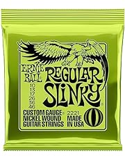 Ernie Ball Regular Slinky Nickel Wound E-Gitarrensaiten, Stärke 10-46