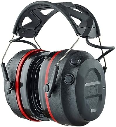 3M Pro-Protect + Gel Cushions Electronic Hearing Protector, Noise Reduction Rating (NRR) 26 dB, Bluetooth Ear Muffs, High-Fidelity Speakers & Integrated Microphone, Premium Gel Cushions (90545-SIOC)