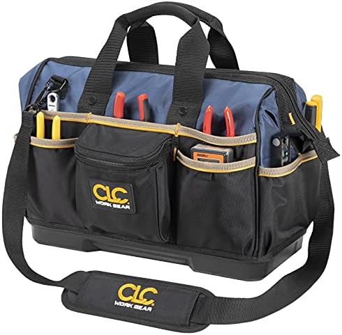 CLC Work Gear PB1563 16" Molded Base Bigmouth Tote Tool Bag