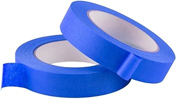 Image of Lichamp 2 Pack Blue Painters Tape 1 inch, Blue Masking Tape 1 inch x 55 Yards x 2 Rolls (110 Total Yards)