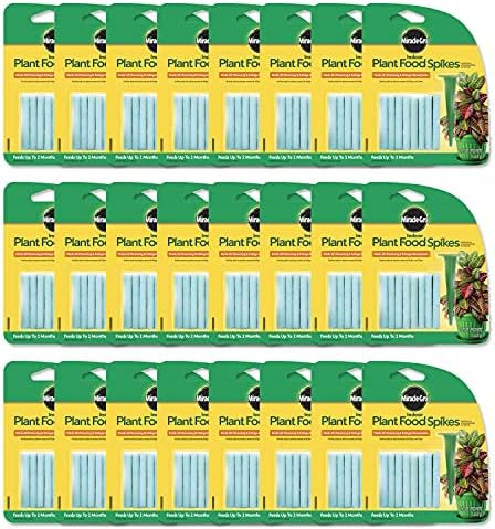 Miracle-Gro Indoor Plant Food Spikes, Plant Fertilizer, 1.1 oz., 24 Spikes/Pack (24-Pack)