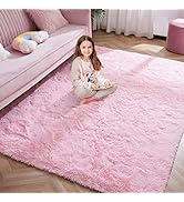 Softlife Ultra Soft Fluffy Area Rugs for Bedroom, Girls and Boys Room Kids Room Nursery Rug, 4 x ...