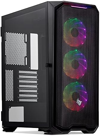 Gabinete Gamer Pichau Gadit 2 RGB, Mid-Tower, Lateral de Vidro Temperado, Com 3 Fans, Preto, PG-GDT-02RGB