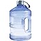 New Wave Enviro Iconic 1 Gallon BPA Free Water Bottle (Round), Built in Handle and Stainless Steel Cap, 1 Gallon Capacity Bottle, Faint Blue
