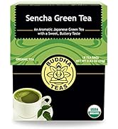 Buddha Teas Organic Sencha Green Tea - OU Kosher, USDA Organic, CCOF Organic, 18 Bleach-Free Tea ...