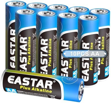 EASTAR BTS AA Batteries with Power Boost, Alkaline Double AA Batteries (10 Pack)- Ultra Long-Lasting, 10 Years Shelf Life, High-Performance 1.5V LR6 & AA Battery for Remotes, Toys, Electronic Devices