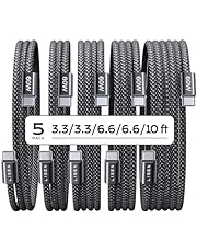 LISEN USB C Cable, 5-Pack [1M/1M/2M/2M/3M] USB C to USB C Cable for iPhone 15 Pro Max USB C to USB C Cable, 60W (3.1A) C Charger Cable Fast Charging for Samsung S24/23, MacBook Air Pro 2023, iPad Pro