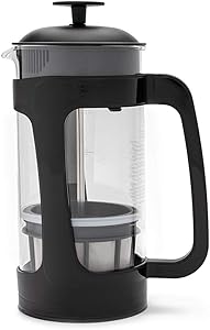 ESPRO - P3 French Press - Double Micro-Filtered Coffee and Tea Maker, Grit-Free and Bitterness-Free Brews, Ideal for Loose Tea and Coffee Grounds - (Black, 32 Oz)