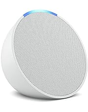 Echo Pop | Full sound compact Wi-Fi and Bluetooth smart speaker with Alexa | Glacier White