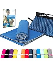 gipfelsport Mikrofaser Handtuch Set - für Sauna, Fitness, Sport I Strandtuch, Sporthandtuch I Blau S: 80x40