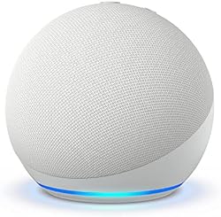 Echo Dot (5th Gen, 2022 release) Smart speaker with Alexa | Glacier White