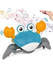 Crawling Crab Baby Toy| Infant Electronic Light Up Crab Crawling Toys with Music and Lights for Kids | Baby Interactive Toys | Electronic Pet Toys for Boys and Girls Learning